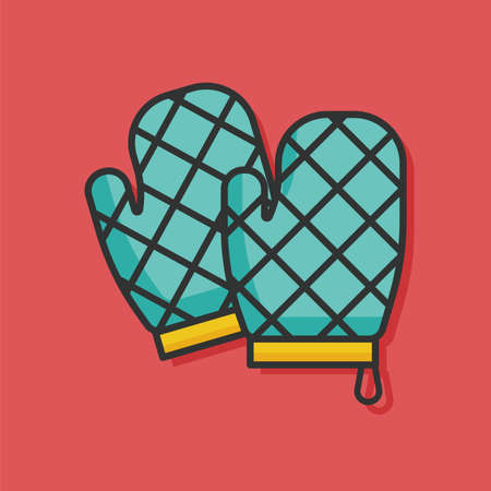 baking gloves vector iconのイラスト素材
