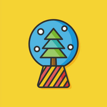 crystal ball toy vector iconのイラスト素材