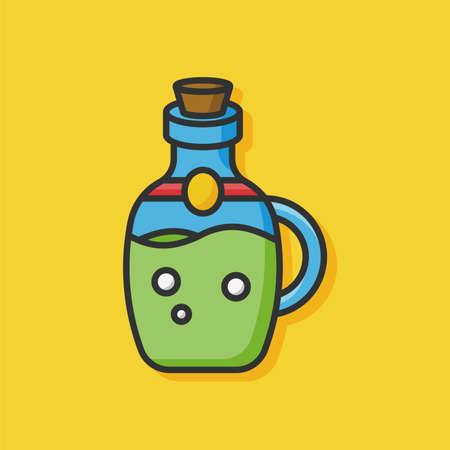 pirate wine drink iconのイラスト素材