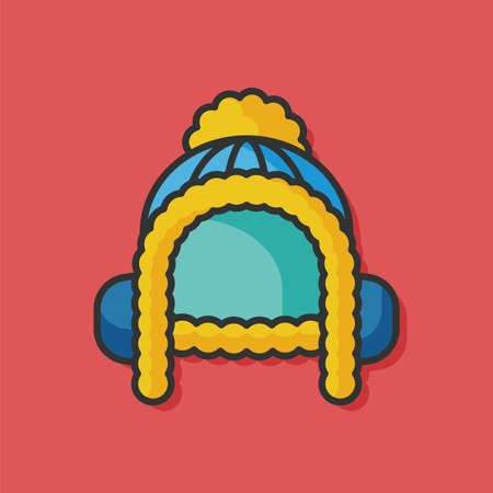 winter hat vector iconのイラスト素材