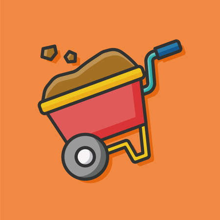 farm truck vector iconのイラスト素材