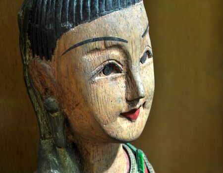 Wooden  statue from Thailandの写真素材