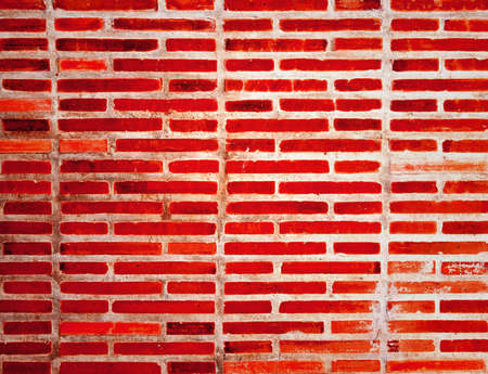 Red brick wall texture at Chiangmai Thailand