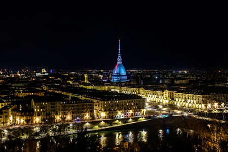 Turin by nightの写真素材