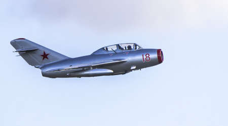 MiG 15 Fagot at Duxford Air Showのeditorial素材