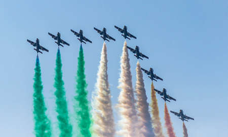 tricolor arrowsの写真素材
