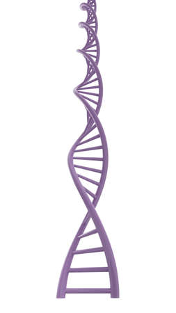 3d rendering purple DNA structure abstract backgroundの写真素材