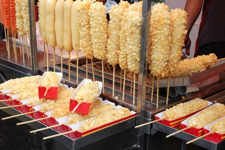 The Fast Food of Hot dogの写真素材