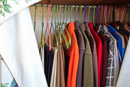 A Convenient Houseware of the Wardrobe with underwearsの写真素材