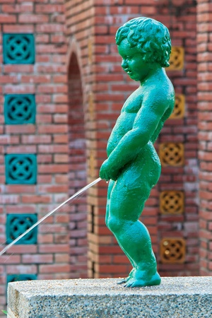 An Imitation of Manneken Pis in Parkのeditorial素材
