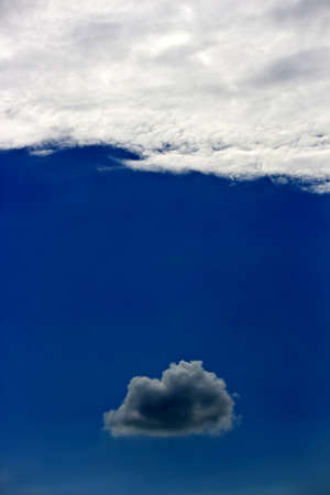 The Landscape of A dark cloud in Blue skyの写真素材