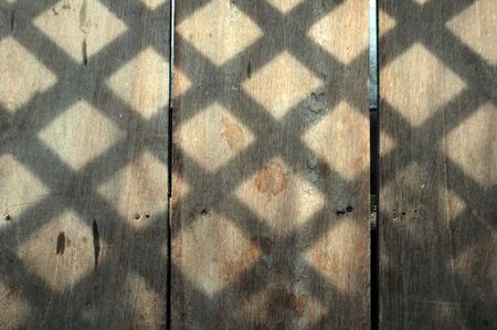 Light and shadow from latticeの写真素材