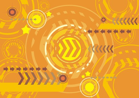 yellow techno abstract wallpaper backgroundのイラスト素材