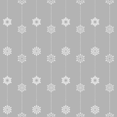 frozen crystal Snowflake basic vertical line seamless pattern texture background vector  in light gray toneのイラスト素材