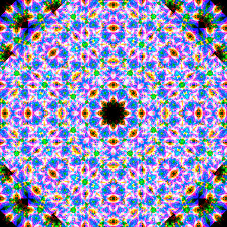 Abstract smoke art in mandala shape.
The art of abstract smoke has been designed by applying photographs of incense smoke to make mandala shapes. White or black background.の写真素材