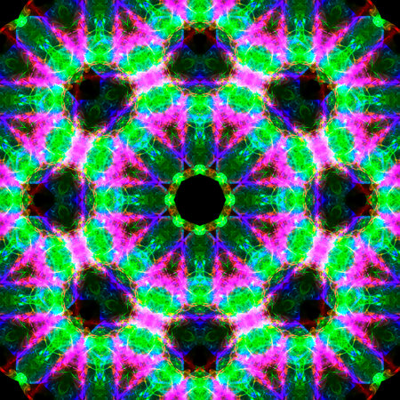 Abstract smoke art in mandala shape.
The art of abstract smoke has been designed by applying photographs of incense smoke to make mandala shapes. White or black background.の写真素材