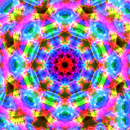 Abstract smoke art in mandala shape.
The art of abstract smoke has been designed by applying photographs of incense smoke to make mandala shapes. White or black background.の写真素材