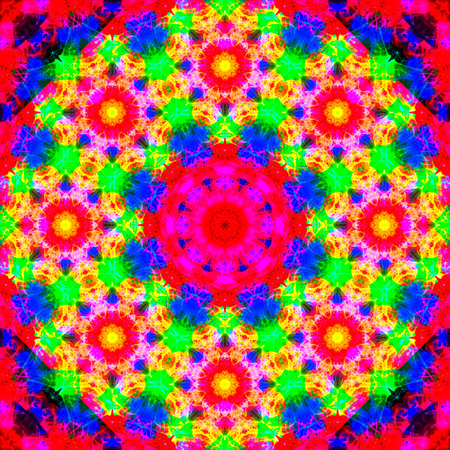 Abstract smoke art in mandala shape.
The art of abstract smoke has been designed by applying photographs of incense smoke to make mandala shapes. White or black background.の写真素材