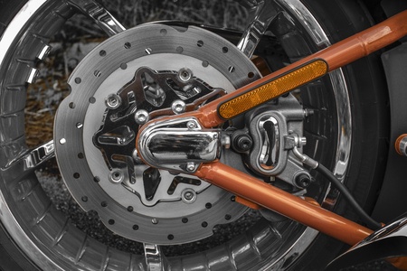 back wheel of the motorcycle. brakesの写真素材