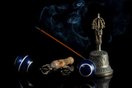 Meditative mood, attributes, pleasant smell, peacefulness.の写真素材