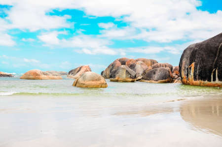 Beautiful sea and beach at elephant rock, Westren Australia.の写真素材