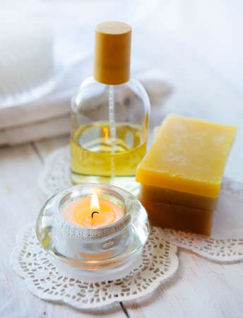 tools and accessories for spa treatmentsの写真素材