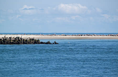 Beach at Helgolandの写真素材