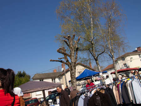 flea market and garage saleのeditorial素材