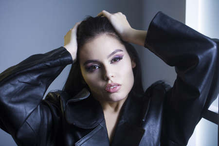 Beauty face woman cosmetic concept beautiful female.