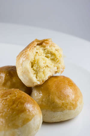 Penang famous local delight Tau Sar Pneah or Green Bean Biscuitの写真素材