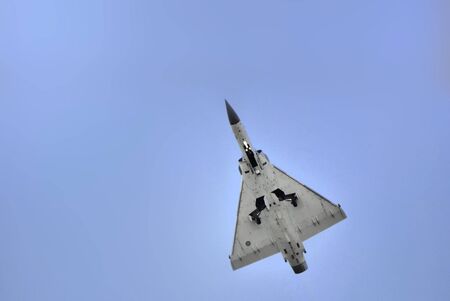 Mirage 2000 fighter in the cloudsのeditorial素材