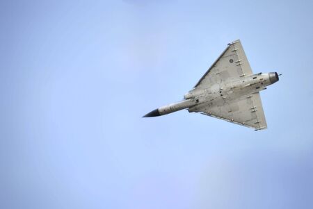 Mirage 2000 fighter in the cloudsのeditorial素材