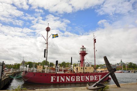 Stockholm, SWEDEN - May 31, 2015: Daughter to Uppsala University exchange student View to the travel city and scenic reflecting in the beauty in Stockholm, Sweden..のeditorial素材