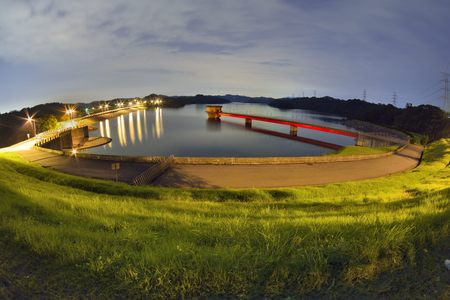 Baoshan reservoir lakeのeditorial素材