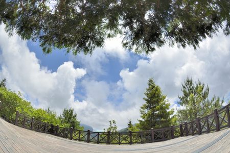 Mountains and clouds (Shei-Pa Hsinchu, Taiwan)の写真素材