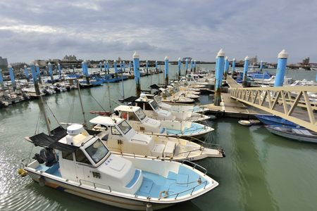 The port of South Liao fishing port Hsinchu, Taiwan Photo taken on:. Nov 9, 2016のeditorial素材