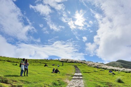 Enjoy view of nature around Qingtiangang Grassland in Yangmingshan mountain Qingtiangang Grassland in Taipei Yangmingshan, Taiwan.Photo taken on:. Nov 19, 2016のeditorial素材