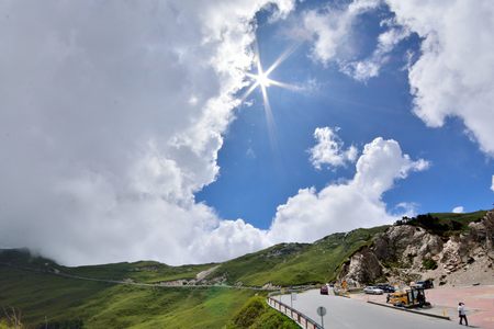 Mountains and clouds, Hehuan Mountain, Taiwan.Photo Photo taken on: June 29,2017の写真素材