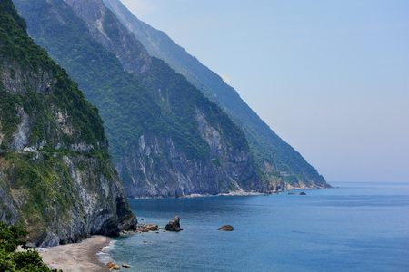 Cingshuei Cliff in the Hualien, Taiwanの写真素材