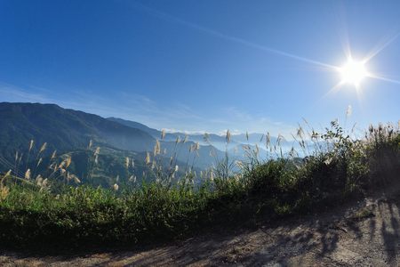 Mountain landscape in the Hsinchu, Taiwan.の写真素材