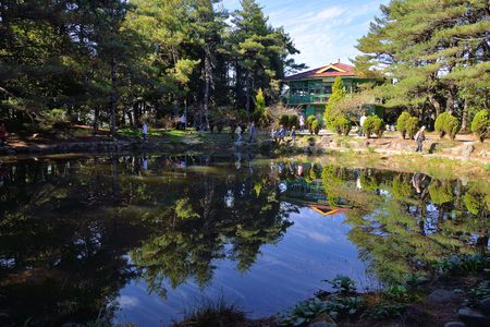Tianchi(heaven lake) belongs to the Fushoushan Farm in Taiwan. Primitive, natural.のeditorial素材