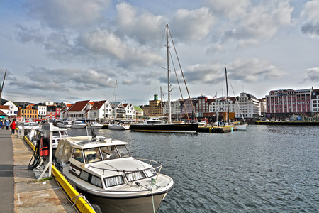 Bergen fishing port, Norway.Photographing the old town of Bergen. Photo taken on: June 9, 2015のeditorial素材