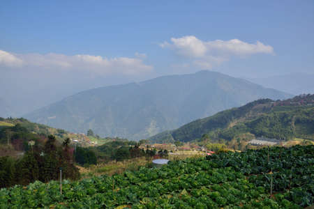Mountain landscape-Mountain View Resort in the Hsinchu,Taiwan.の写真素材