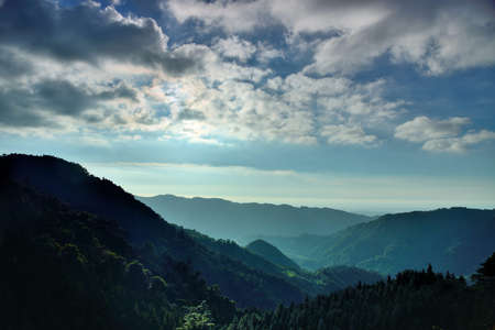 Mountain landscape View Resort. in the Hsinchu,Taiwan.の写真素材