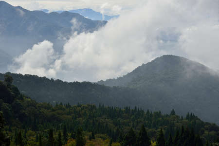 Mountain landscape View Resort. in the Hsinchu,Taiwan.の写真素材
