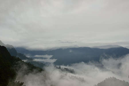Mountain landscape View Resort. in the Hsinchu,Taiwan.の写真素材