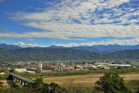 Mountain landscape View Resort. in the Hsinchu,Taiwan.の写真素材