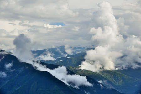 Mountain landscape-Mountain View Resort in the Hsinchu,Taiwan.の写真素材