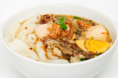 entrails pig noodles the food that Thai and Chinese like to eatの写真素材