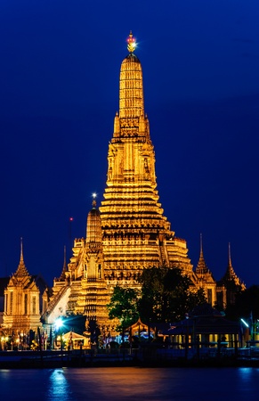 the pagoda is ancient the tourist attraction of Thailandの写真素材